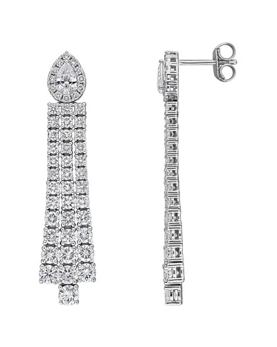 Created Forever 14k 0.66 Ct. Tw. Lab-grown Diamond Drop Earrings In Pattern