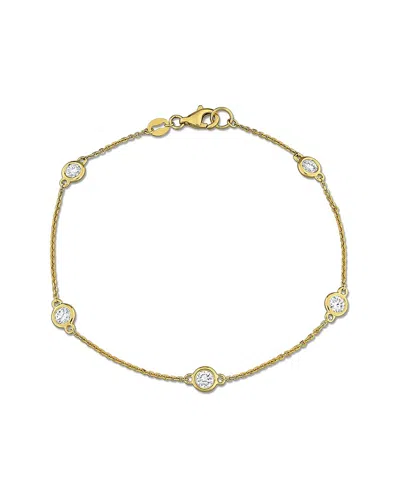 Created Forever 14k 0.75 Ct. Tw. Lab-grown Diamond Station Bracelet In Gold