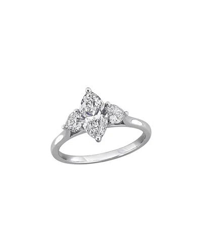 Created Forever 14k 0.85 Ct. Tw. Lab-grown Diamond Ring In Metallic