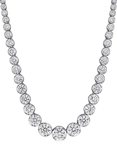 Created Forever 14k 1.00 Ct. Tw. Lab-grown Diamond Tennis Necklace In Metallic