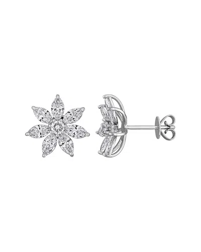 Created Forever 14k 1.96 Ct. Tw. Lab-grown Diamond Stud Earrings In Silver