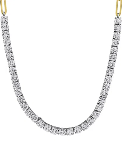 Created Forever 14k 2.60 Ct. Tw. Lab-grown Diamond Tennis Necklace In Red