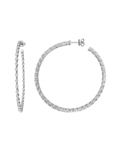 Created Forever 14k 2.73 Ct. Tw. Lab-grown Diamond Hoop Earrings In Neutral