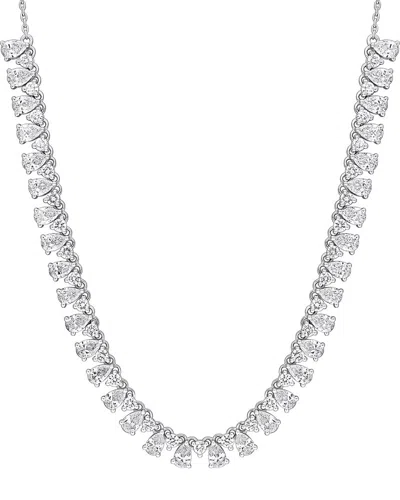 Created Forever 14k 3.06 Ct. Tw. Lab-grown Diamond Necklace In Silver