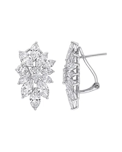 Created Forever 14k 3.20 Ct. Tw. Lab-grown Diamond Earrings In Silver