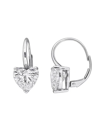 Created Forever 14k 4.00 Ct. Tw. Lab-grown Diamond Earrings In Silver