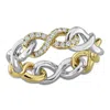Created Forever Silver 0.19 Ct. Tw. Lab-grown Diamond Infinity Eternity Ring In Silver