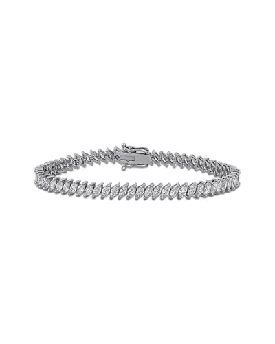 Created Forever 18k 6.62 Ct. Tw. Lab-grown Diamond Tennis Bracelet In Metallic