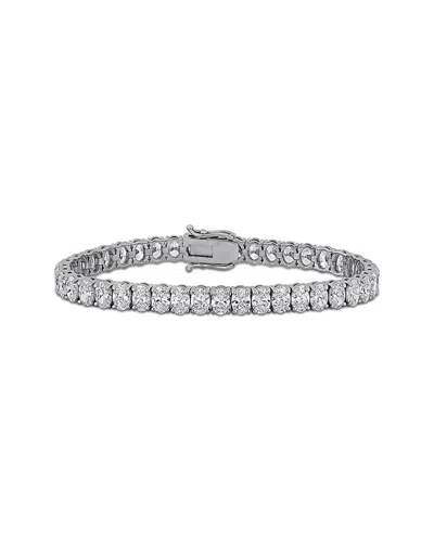 Created Forever 18k 8.60 Ct. Tw. Lab-grown Diamond Tennis Bracelet In Metallic