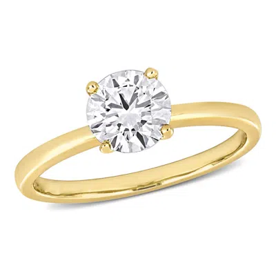 Created Forever 1ct Tdw Lab-created Diamond Solitaire Engagement Ring In 14k Yellow Gold In Brown