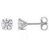 CREATED FOREVER CREATED FOREVER 1CT TDW LAB-CREATED DIAMOND SOLITAIRE STUD EARRINGS IN 14K WHITE GOLD