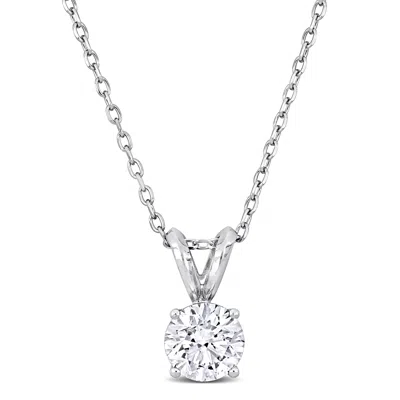CREATED FOREVER 1CT TDW LAB-GROWN DIAMOND SOLITAIRE NECKLACE PLATINUM-18 IN