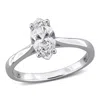 Created Forever 1ct Tgw Marquise And Round-cut Lab Grown Diamond Engagement Ring In Sterling Silver In Metallic