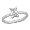 Created Forever 1ct Tw Emerald-cut Lab Grown Diamond Solitaire Engagement Ring In 14k White Gold In White