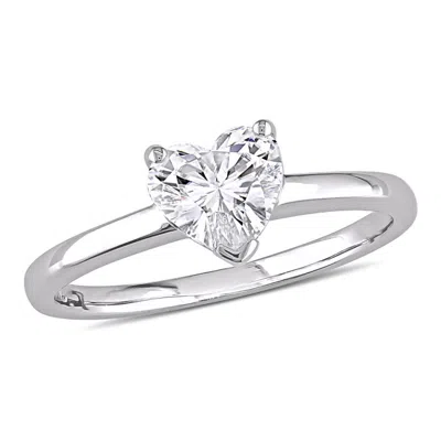 Created Forever 1ct Tw Lab Grown Diamond Heart Engagement Ring In 14k White Gold