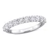 Created Forever 1ct Tw Lab-grown Diamond Semi-eternity Anniversary Band In 14k White Gold In White