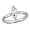 Created Forever 1ct Tw Marquise Lab Grown Diamond Solitaire Engagement Ring In 14k White Gold In White