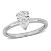 Created Forever 1ct Tw Pear-shaped Lab Grown Diamond Engagement Ring In 14k White Gold In White