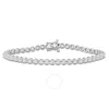 Created Forever 2 1/2 Ct Tdw Lab-created Diamond Tennis Bracelet In 14k White Gold In White
