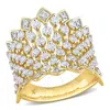 CREATED FOREVER CREATED FOREVER 2 1/3 CT TW LAB CREATED DIAMOND WIDE BAND RING IN 14K YELLOW GOLD