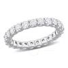 Created Forever 2 1/3ct Tdw Lab-created Diamond Eternity Ring In 14k White Gold Sz 9 In White