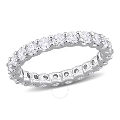 Created Forever 2 1/3ct Tdw Lab-created Diamond Eternity Ring In 14k White Gold Sz 9 In Metallic