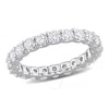 Created Forever 2 1/5 Ct Tgw Lab Created Diamond Eternity Band In 14k White Gold In White