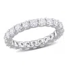 Created Forever 2 1/5 Ct Tgw Lab Created Diamond Eternity Band In 14k White Gold In White