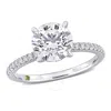 Created Forever 2 1/6ct Tw Lab-grown Diamond Solitaire Engagement Ring In 14k White Gold In White