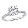 Created Forever 2 1/6ct Tw Lab-grown Diamond Solitaire Engagement Ring In 14k White Gold In White