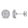 Created Forever 2 Ct Lab Grown Diamond Tw Fashion Post Earrings Silver In Metallic