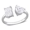Created Forever 2ct Tw Lab-grown Diamond 2-stone Engagement Ring In 14k White Gold In White