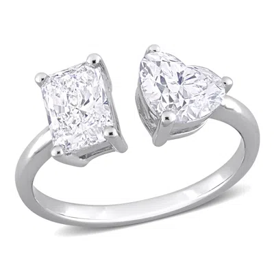 Created Forever 2ct Tw Lab-grown Diamond 2-stone Engagement Ring In 14k White Gold