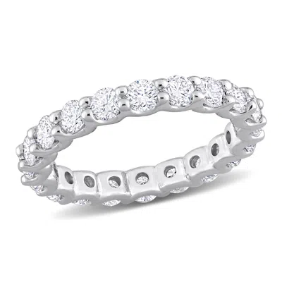 Created Forever 2ct Tw Lab-grown Diamond Eternity Band In 14k White Gold In Silver