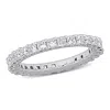 Created Forever 2ct Tw Princess-cut Lab-grown Diamond Eternity Ring In 14k White Gold In White