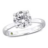 CREATED FOREVER CREATED FOREVER 3 1/8CT TDW LAB-CREATED DIAMOND AND TSAVORITE ACCENT SOLITAIRE ENGAGEMENT RING IN 14