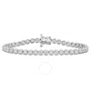 Created Forever 3 3/4ct Tw Lab-grown Diamond Tennis Bracelet In 14k White Gold - 7.5 In In White