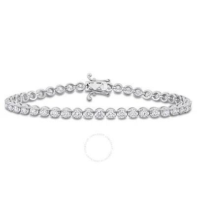 Created Forever 3 3/4ct Tw Lab-grown Diamond Tennis Bracelet In 14k White Gold - 7.5 In