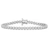 Created Forever 3 3/4ct Tw Lab-grown Diamond Tennis Bracelet In 14k White Gold - 7.5 In In Silver