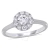 CREATED FOREVER CREATED FOREVER 3/4 CT TW LAB CREATED DIAMOND HALO ENGAGEMENT RING IN 14K WHITE GOLD