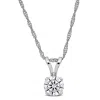 Created Forever 3/4ct Tdw Lab-grown Diamond Solitaire Necklace 14k White Gold-18 In In White