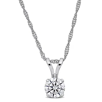 Created Forever 3/4ct Tdw Lab-grown Diamond Solitaire Necklace 14k White Gold-18 In