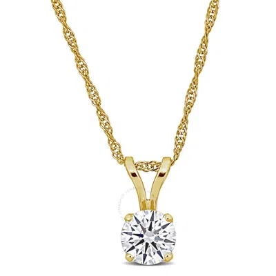 Created Forever 3/4ct Tw Lab-grown Diamond Solitaire Pendant With Chain In 14k Yellow Gold - 18 In (