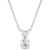 Created Forever 1ct Tdw Lab-grown Diamond Solitaire Necklace Platinum-18 In In White