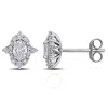 Created Forever 3/4ct Tw Lab-grown Diamond Stud Earrings In 14k White Gold In White