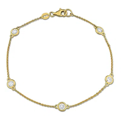 Created Forever 14k 0.75 Ct. Tw. Lab-grown Diamond Station Bracelet In Gold