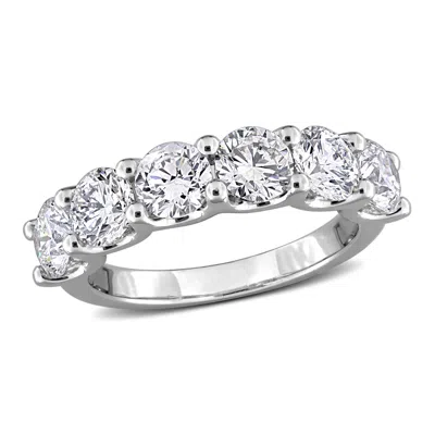 Created Forever 3ct Tw Lab-grown Diamond 6-stone Anniversary Band In 14k White Gold