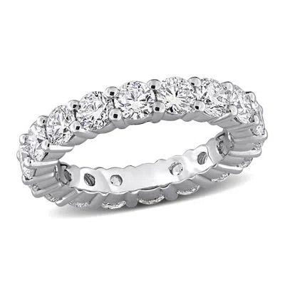 Created Forever 3ct Tw Lab Grown Diamond Eternity Ring In 14k White Gold - Size: 5 In Metallic