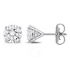 Created Forever 3ct Tw Lab-grown Diamond Martini-style Stud Earrings In 14k White Gold In White
