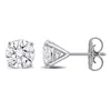 Created Forever 3ct Tw Lab-grown Diamond Martini-style Stud Earrings In 14k White Gold In Silver